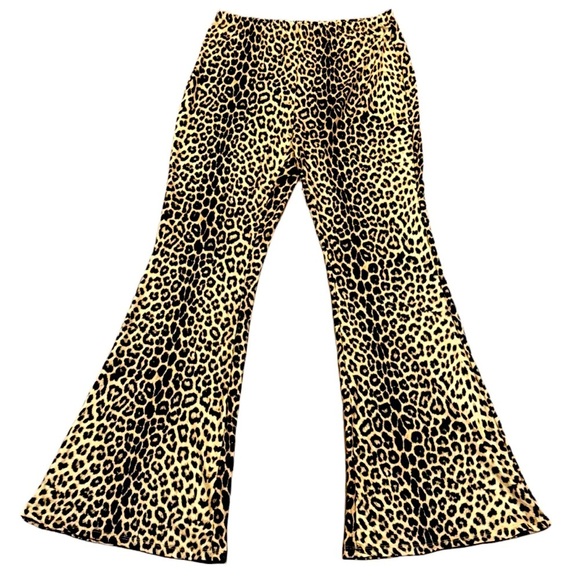 NWT! Large Timeless Leopard Lux Print Flared Bottoms - Picture 1 of 10